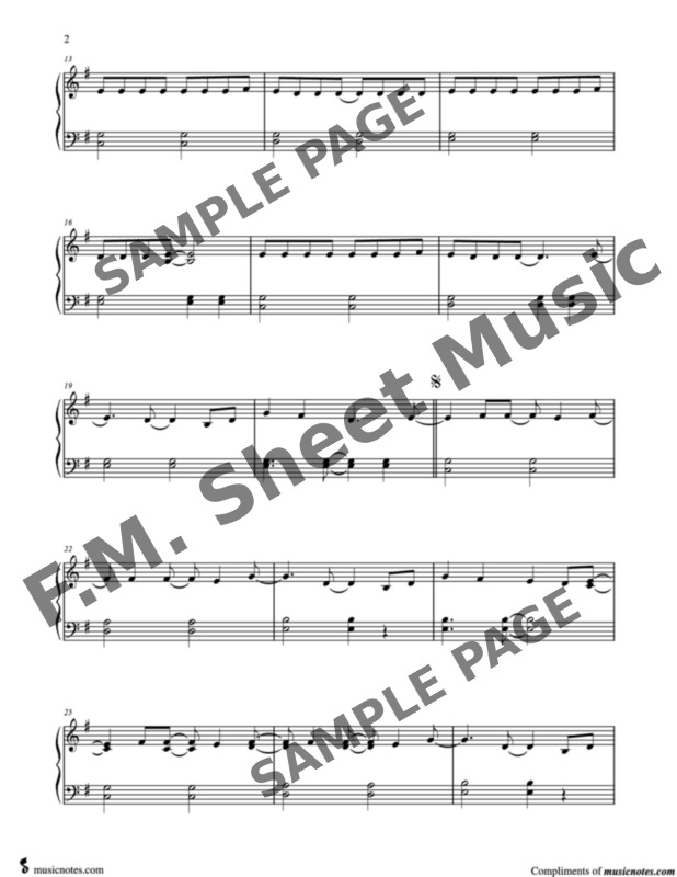 Demons (Easy Piano) By Alec Benjamin - F.M. Sheet Music - Pop ...
